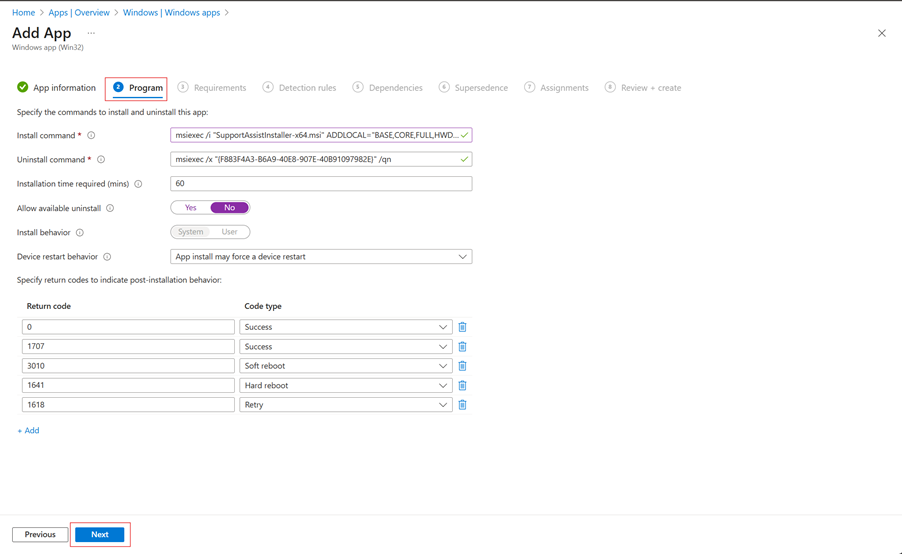 Configure Program Settings (CRITICAL)