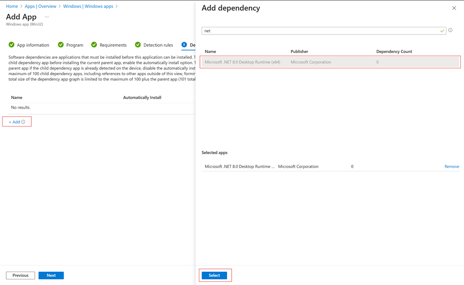 Configure Dependencies